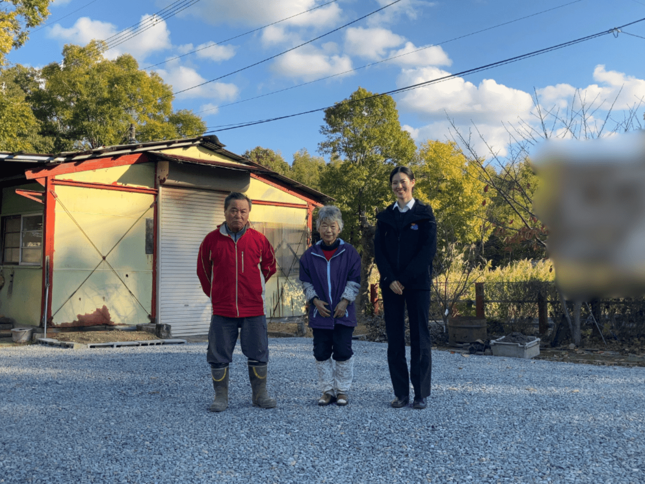 京都府京田辺市　T様　アプローチ拡張・砕石引き工事